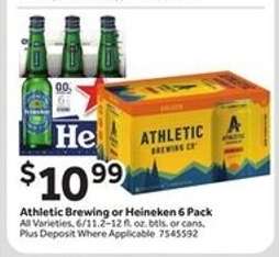 Athletic Brewing or Heineken 6 Pack