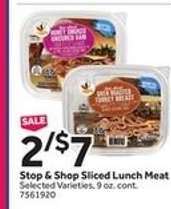 Stop & Shop Sliced Lunch Meat