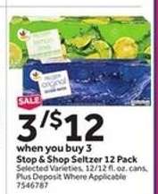 Stop & Shop Seltzer 12 Pack