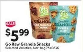 Go Raw Granola Snacks