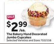 The Bakery Hand Decorated Jumbo Cupcakes
