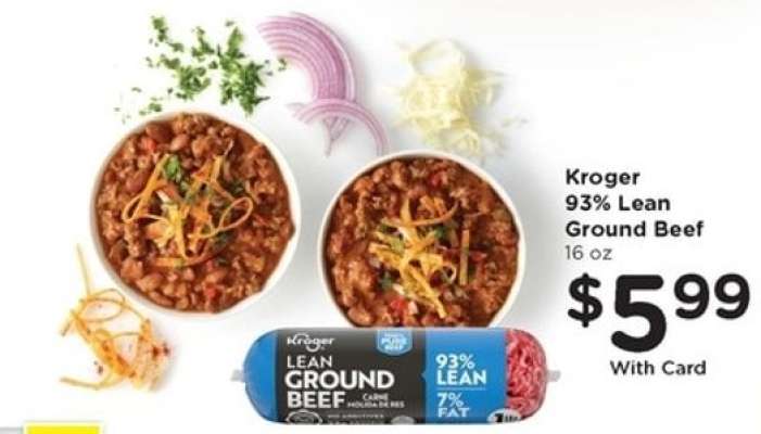 Kroger 93% Lean Ground Beef