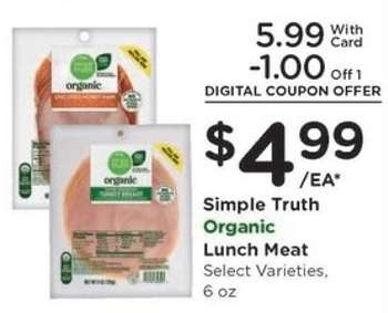 Simple Truth Organic Lunch Meat