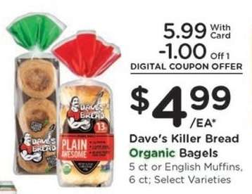 Dave's Killer Bread Organic Bagels