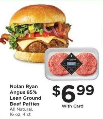 Nolan Ryan Angus 85% Lean Ground Beef Patties