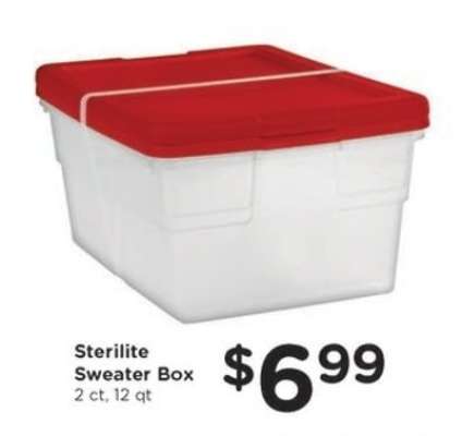 Sterilite Sweater Box