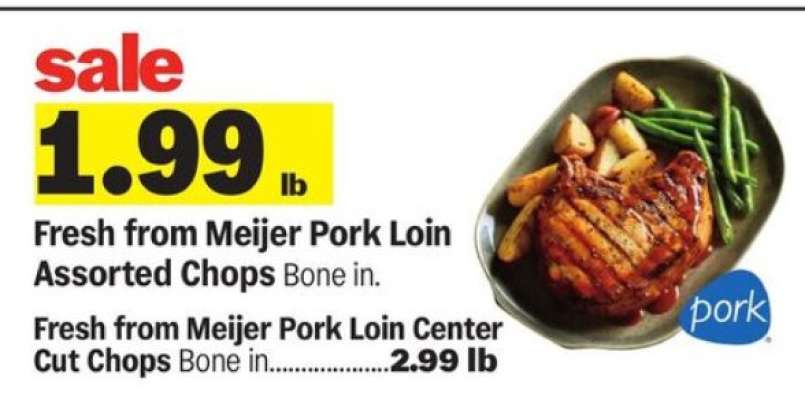 Fresh from Meijer Pork Loin Assorted Chops