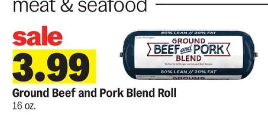 Ground Beef and Pork Blend Roll