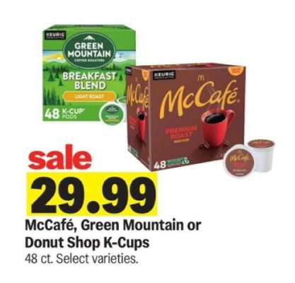 McCafé, Green Mountain or Donut Shop K-Cups