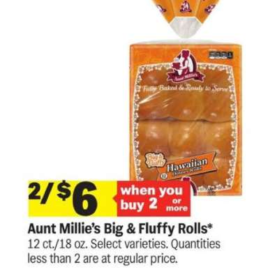 Aunt Millie's Big & Fluffy Rolls