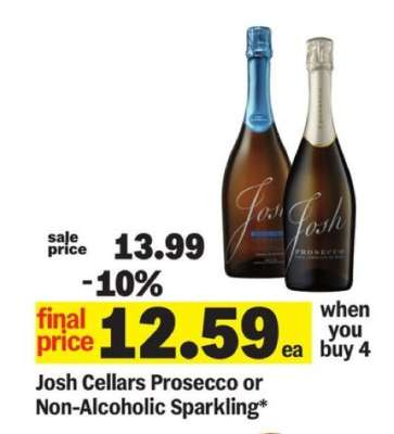 Josh Cellars Prosecco or Non-Alcoholic Sparkling