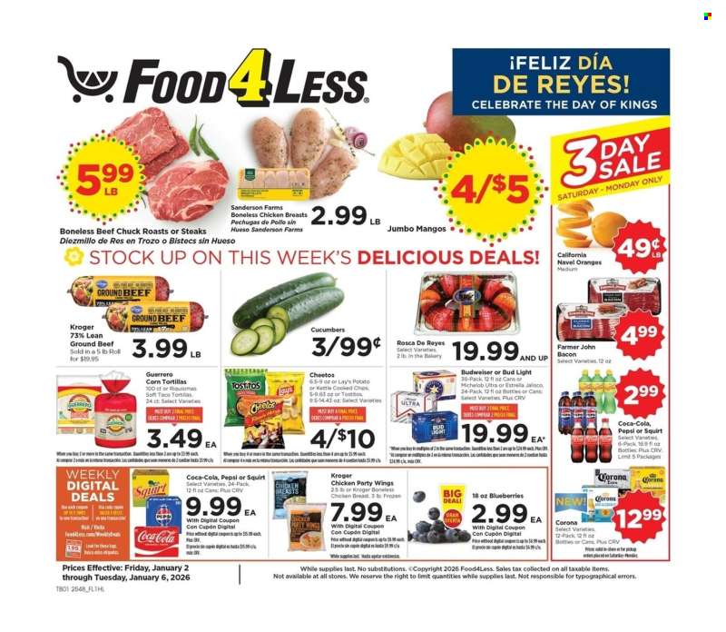 Food 4 Less Flyer - 01/02/2026 - 01/06/2026.