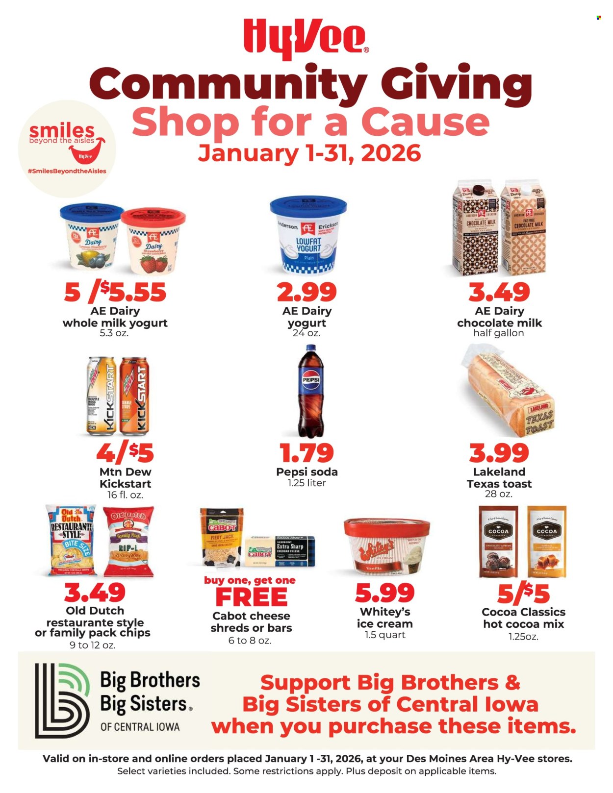 Hy-Vee ad - 01/01/2026 - 01/31/2026. Page 1