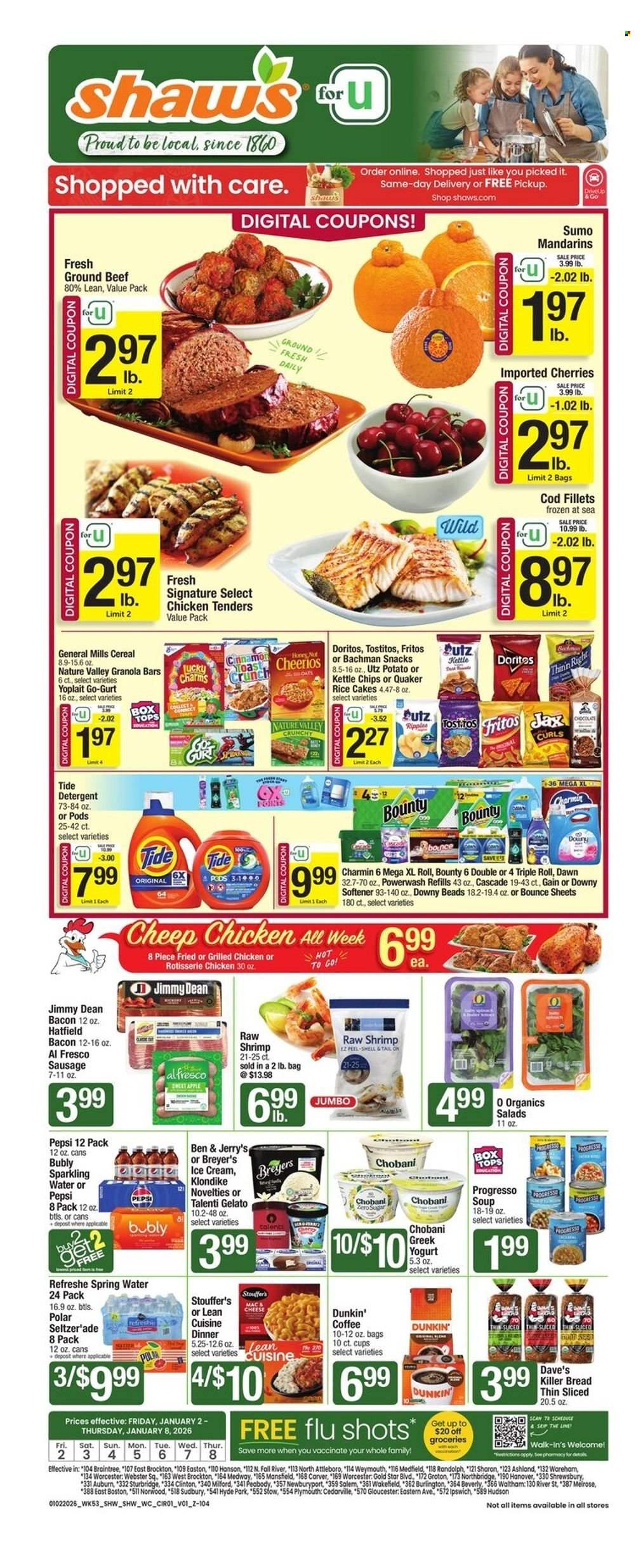 Shaw’s ad - 01/02/2026 - 01/08/2026. Page 1