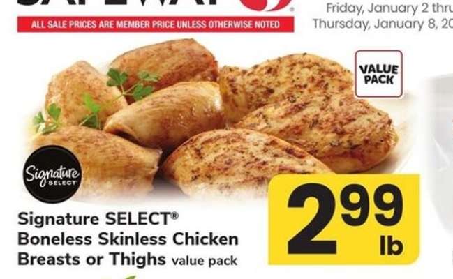 Signature SELECT Boneless Skinless Chicken Breasts or Thighs