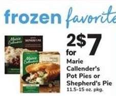 Marie Callender's Pot Pies or Shepherd's Pie