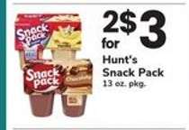 Hunt's Snack Pack