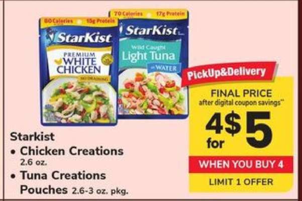 Starkist Chicken Creations & Tuna Creations