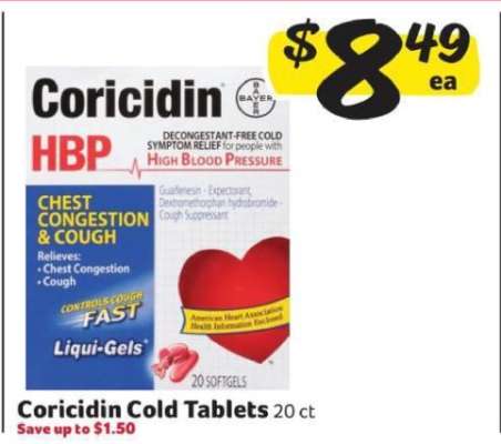 Coricidin Cold Tablets