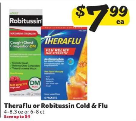 TheraFlu or Robitussin Cold & Flu