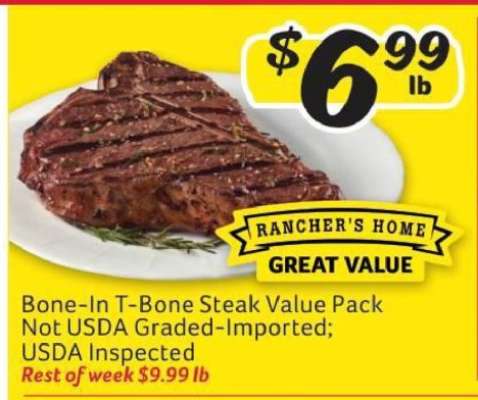 Bone-In T-Bone Steak Value Pack