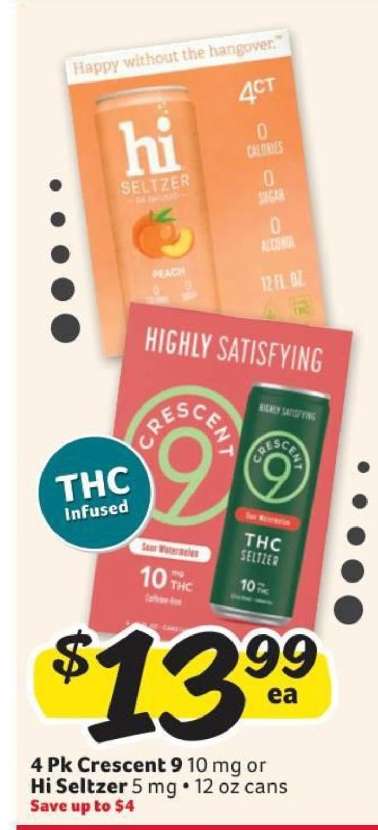 4 Pk Crescent 9 or Hi Seltzer