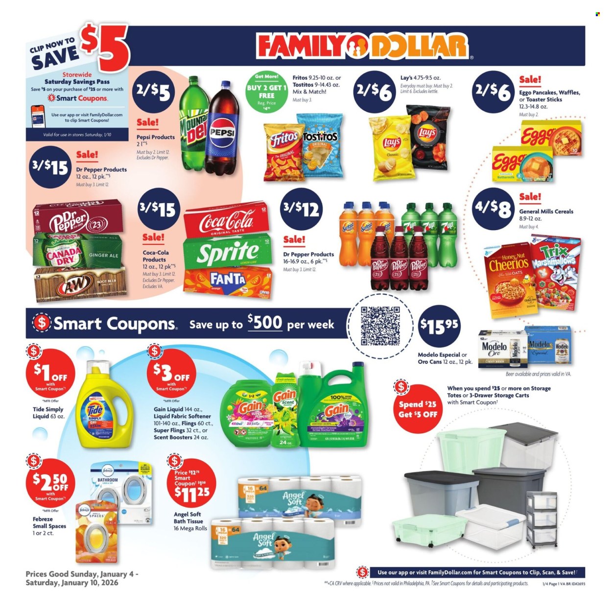 Family Dollar ad - 01/04/2026 - 01/10/2026. Page 1
