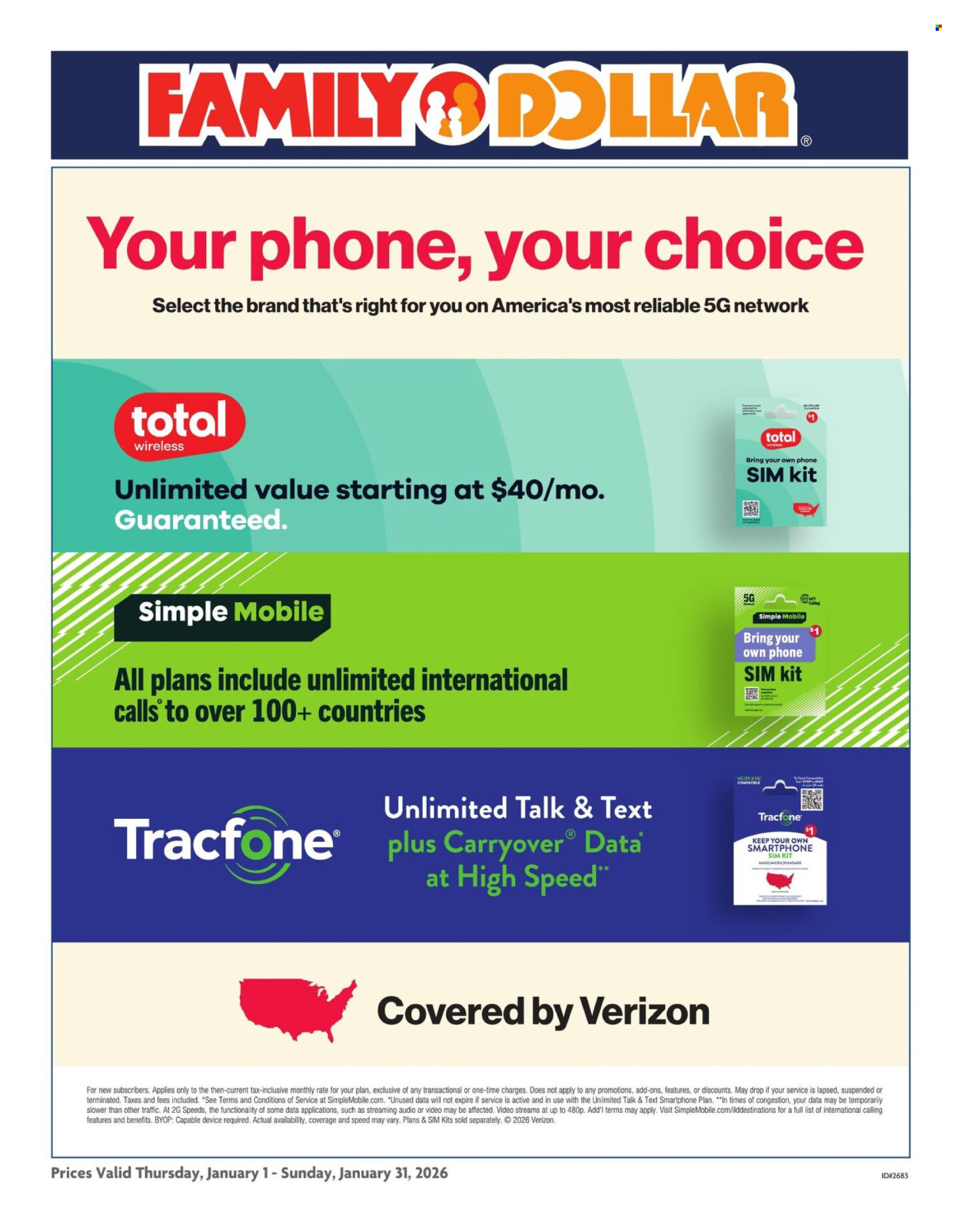 Family Dollar ad - 01/01/2026 - 01/31/2026. Page 1