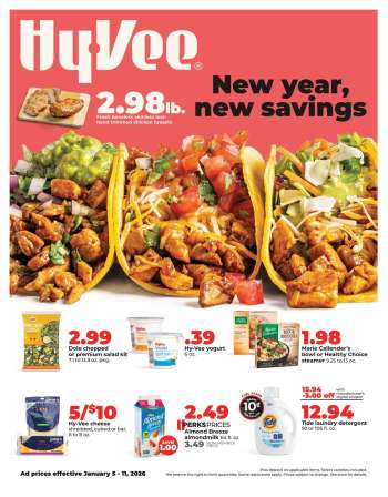 Hy-Vee Flyer - 01/05/2026 - 01/11/2026.