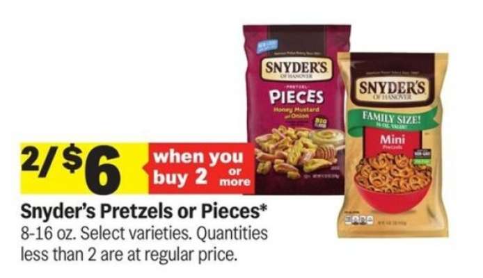 Snyder's Pretzels or Pieces*