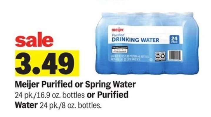 Meijer Purified or Spring Water