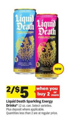 Liquid Death Sparkling Energy Drinks