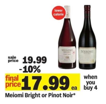 Meiomi Bright or Pinot Noir