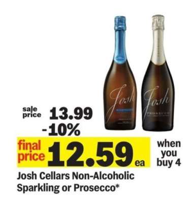 Josh Cellars Non-Alcoholic Sparkling or Prosecco