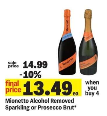 Mionetto Alcohol Removed Sparkling or Prosecco Brut