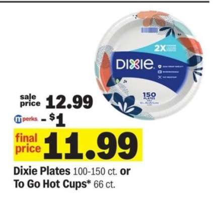 Dixie Plates or To Go Hot Cups