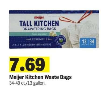 Meijer Kitchen Waste Bags