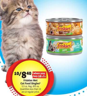 Friskies Wet Cat Food Singles