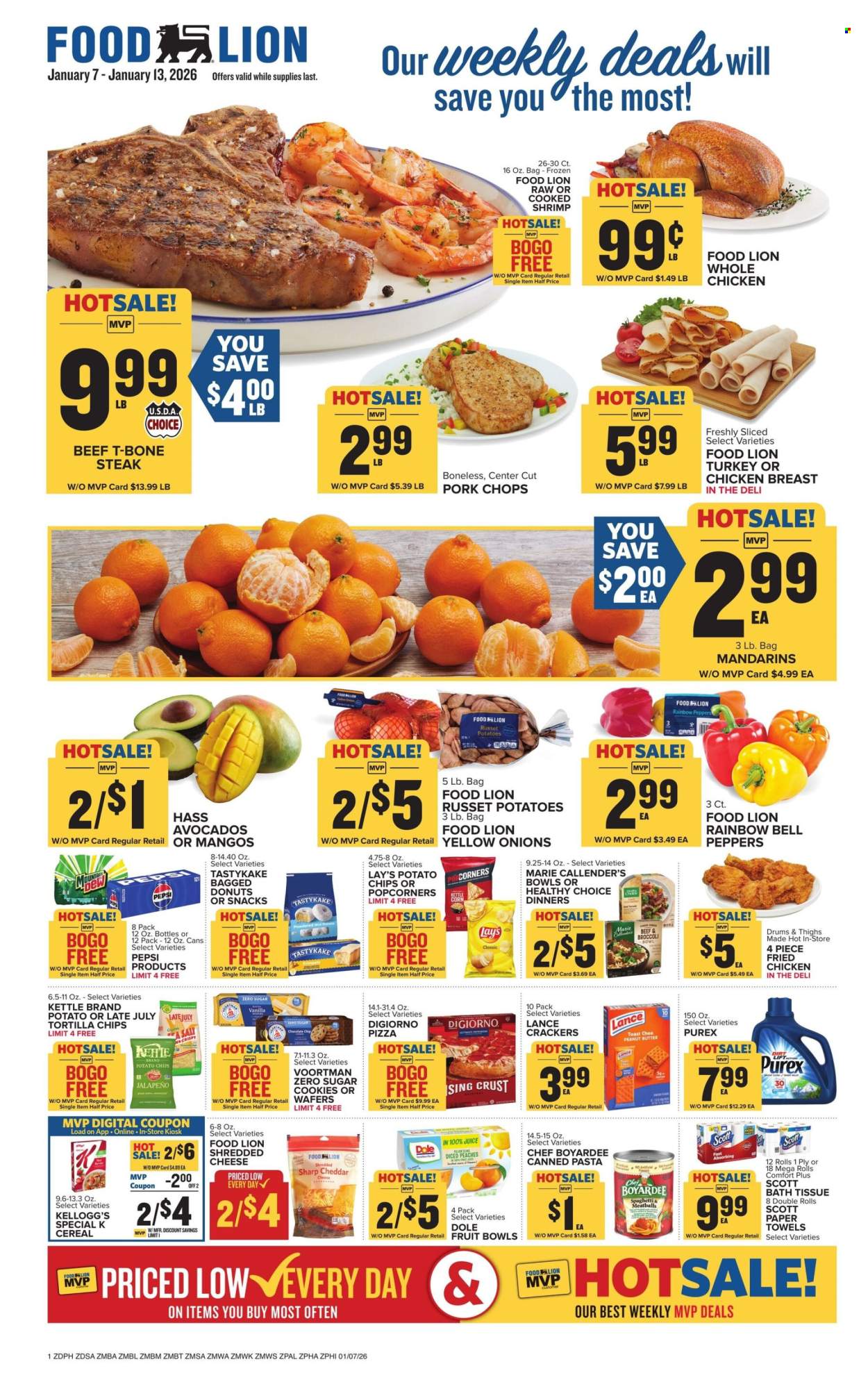 Food Lion ad - 01/07/2026 - 01/13/2026. Page 1