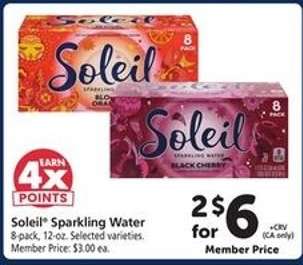 Soleil Sparkling Water