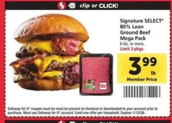Signature SELECT 80% Lean Ground Beef Mega Pack