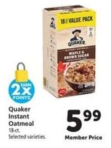 Quaker Instant Oatmeal