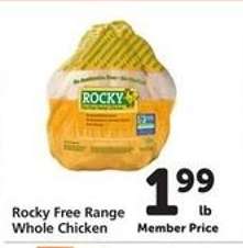 Rocky Free Range Whole Chicken