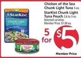 Chicken Of The Sea Chunk Light Tuna