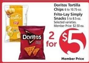 Doritos Tortilla Chips & Frito-Lay Simply Snacks