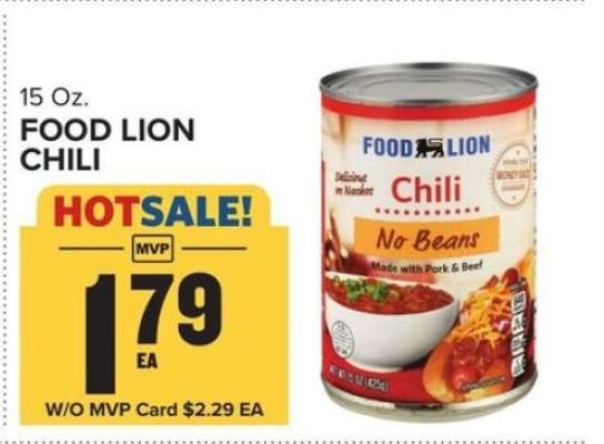 FOOD LION CHILI