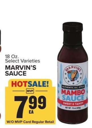 MARVIN’S SAUCE