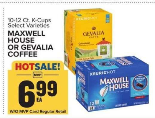 Maxwell House or Gevalia Coffee