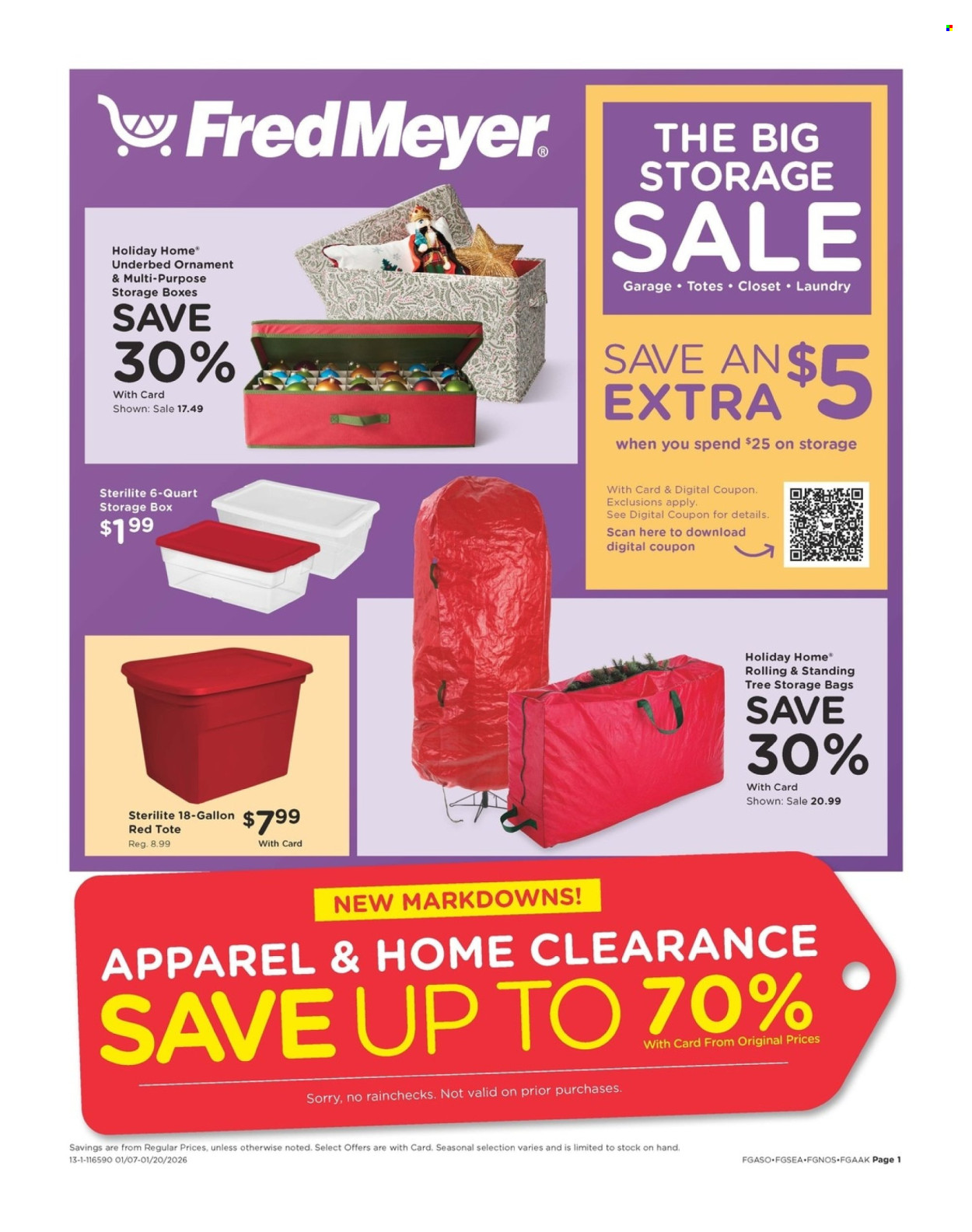 Fred Meyer ad - 01/07/2026 - 01/20/2026. Page 1