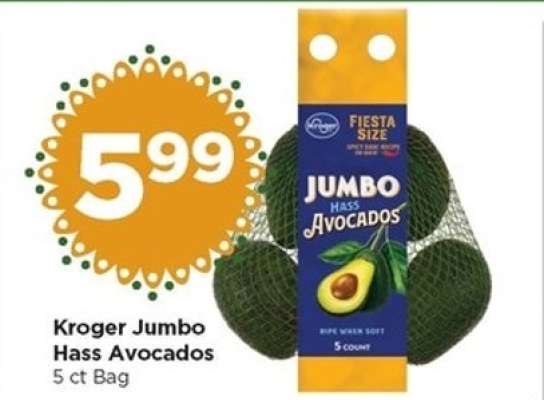 Kroger Jumbo Hass Avocados